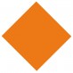 Fil débroussailleuse carré Nylon orange. 2,4 mm x 9 m. Coque