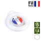 Fil débroussailleuse Rond Nylon blanc. 1,6 mm x 15 m. Coque