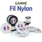 Fil débroussailleuse Rond Nylon blanc. 2 mm x 65 m. Coque
