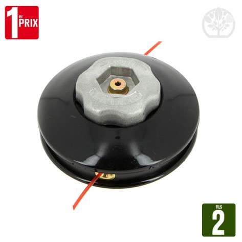 T&ecirc;te d&eacute;broussailleuse 2 fils gauche &eacute;crou alu F10x1,25