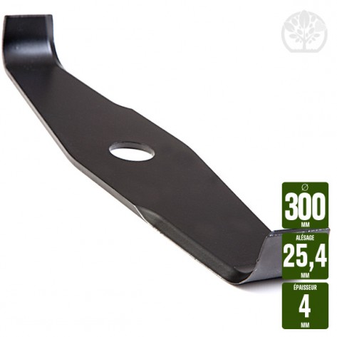 Lame droite &Oslash; 300 mm. Al 25,4 mm. Ep 4 mm. Sp&eacute;ciale ronce