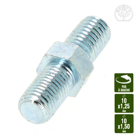 Adaptateur male. Pas &agrave; gauche. &Oslash; 10 x 1,25 / &Oslash; 10 x 1,50 mm
