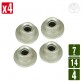 Passe fil tête débroussailleuse 4 fils. Ø7mm-Ø emboitement 14 mm