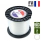 Fil débroussailleuse Rond Nylon Blanc 2 mm x 503 m. Bobine