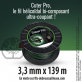 Fil débroussailleuse Hélicoidal Cuter' Pro noir/vert. 3,3 mm x 139 m. Bobine