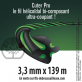 Fil débroussailleuse Hélicoidal Cuter' Pro noir/vert. 3,3 mm x 139 m. Bobine