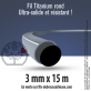 Fil débroussailleuse Titanium ®. Coque rond 3 mm x 15 m