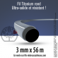 Fil débroussailleuse rond Titanium gris. 3 mm x 56 m. Coque