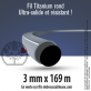 Fil débroussailleuse rond Titanium gris. 3 mm x 169 m. Bobine