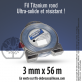 Fil débroussailleuse rond Titanium gris. 3 mm x 56 m. Coque