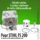 Cylindre-piston pour Stihl FS 200. Ø 38 mm