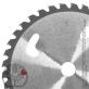 Lame débroussailleuse carbure 36 dents tungstène Ø 230 mm. Al. 25,4 mm. Ep. 1,3 mm. 4 aérations