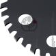 Lame débroussailleuse 40 dents Ø 225 Al. 20 mm. 8 aérations.  Ergo-Schnitt