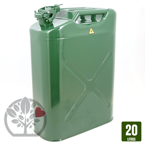 Jerrican m&eacute;tal. 20 litres.