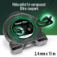 Fil débroussailleuse Hélicoidal Cuter' Pro noir/vert. 2,4 mm x 15 m. Coque
