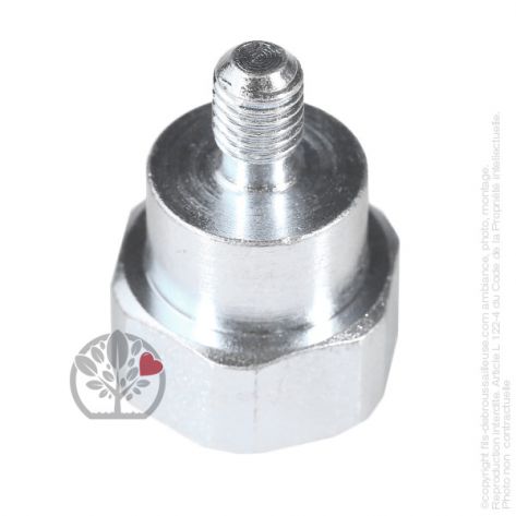Adaptateur t&ecirc;te d&eacute;broussailleuse M8 x 1,25 LHM pour Tecomec