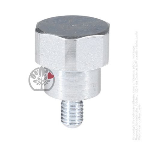 Adaptateur Tête Fil Nylon Vers Bouton Métal Tecomec - M12 X 1,75 Gauche Femelle (Greenstar 4128) - 11