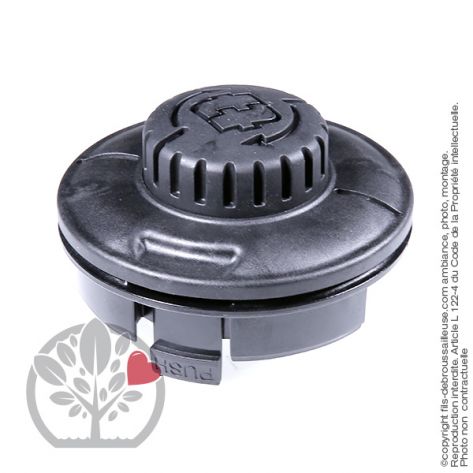 Kit couvercle inf&eacute;rieur + bouton pour t&ecirc;te d&eacute;broussailleuse Tecomec Easy Work &Oslash;109 mm