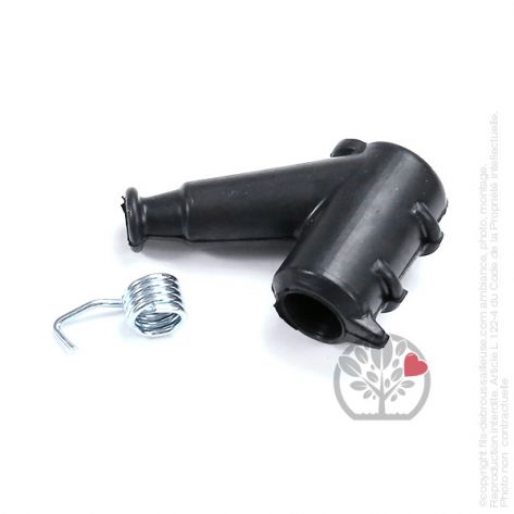 Connecteur de bougie antiparasite type Stihl &agrave; 45&deg;