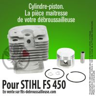 Cylindre-piston pour Stihl FS 450. Ø 42 mm